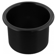 Spun Aluminum Large Cup Holder Insert Black Anodized