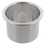 Spun Aluminum Large Cup Holder Insert  Polished