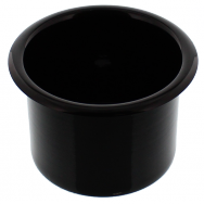 Spun Aluminum Large Cup Holder Insert  Gloss Black