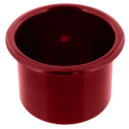 Spun Aluminum Large Cup Holder Insert  Red