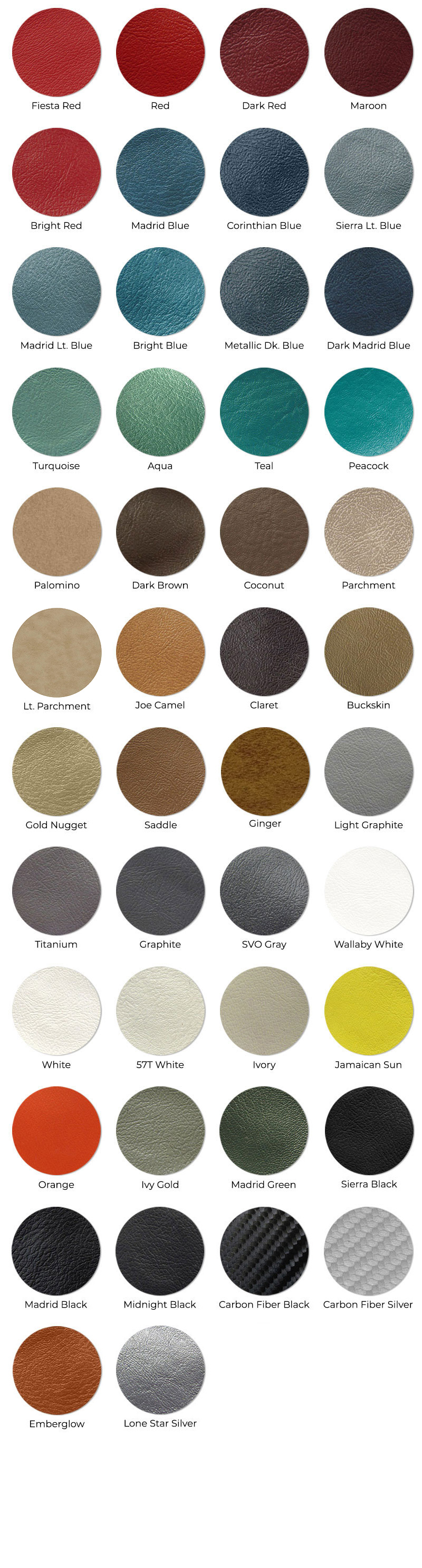 CupholdersPlus Color Swatches - Mobile View