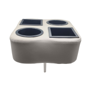 Thirsty Fin Quad Marine Console - Drink Holder & Storage - Diagonal
