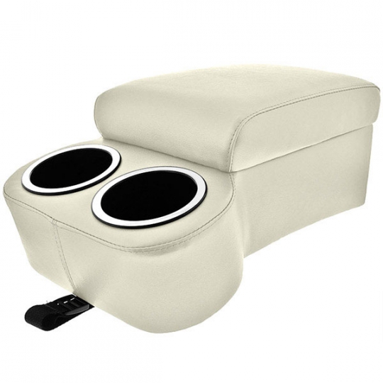 White Bench Seat Cruiser Console & Cup Holders | CupHoldersPlus