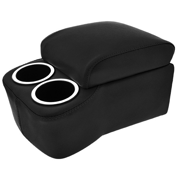 Black Narrow Shorty Bench Seat Cruiser Console | CupHoldersPlus