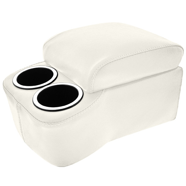 White Short and Narrow Bench Seat Cruiser Console