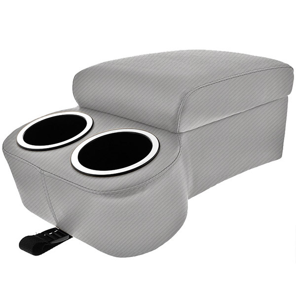 Carbon Fiber Silver Bench Seat Cruiser Console