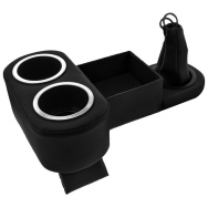 Classic Consoles BD-DRINKSTER-244 Narrow Center Console – Sierra Black, Universal Fit
