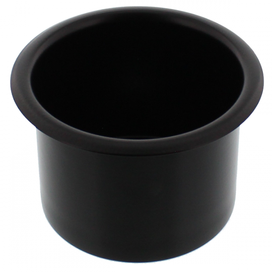 Spun Aluminum Large Cup Holder Insert Matte Black