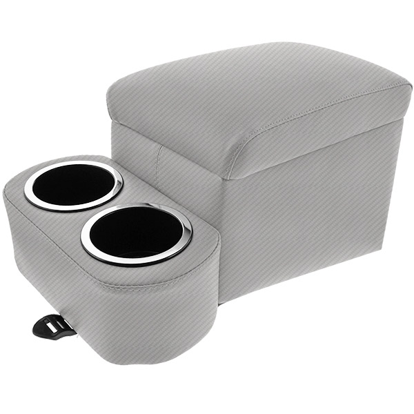 Carbon Fiber Silver Tall Bench Seat Cruiser Console